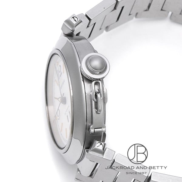 Cartier カルティエ パシャC ビッグデイト　W31044M7 中古)CARTIER カルティエ パシャC ビッグデイト ホワイト W31044M7