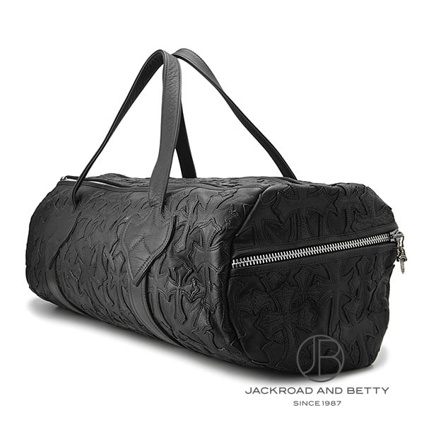 クロムハーツ セメタリークロスパッチダガージップレザーボストン