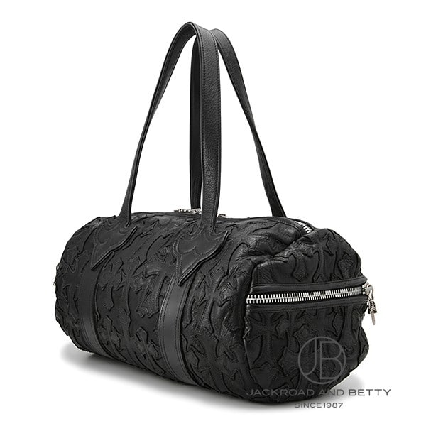 クロムハーツ セメタリークロスパッチダガージップレザーボストン