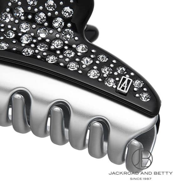 アレクサンドル ドゥ パリ　ヴァンドームクリップM 黒 シルバー ヴァンドーム M クリップ[ICCM-15571-04] Vendome M Clip