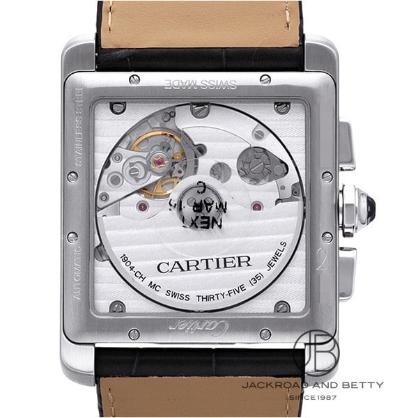 【CARTIER】カルティエ タンクMC LM W5330008 クロノグラフ デイト 自動巻き メンズ 【2210】【ev10】