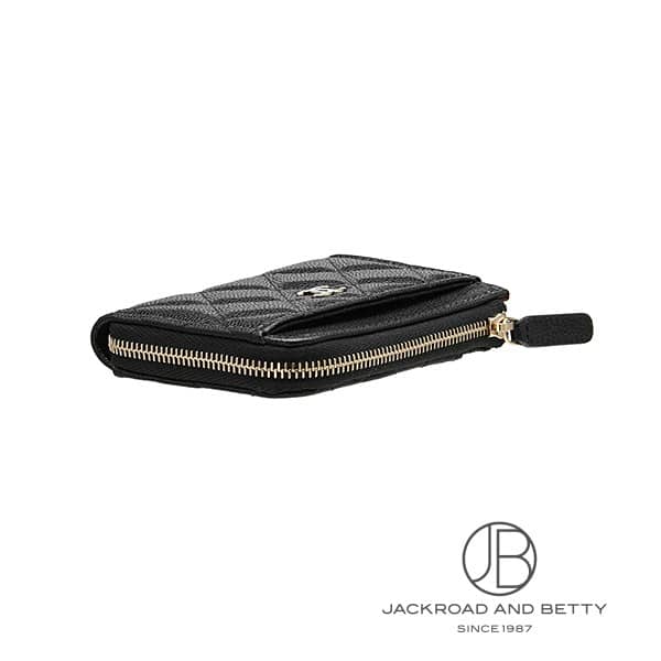 ジップ カードケース ブラック 黒[AP4893 B10583 C3906] Card Case