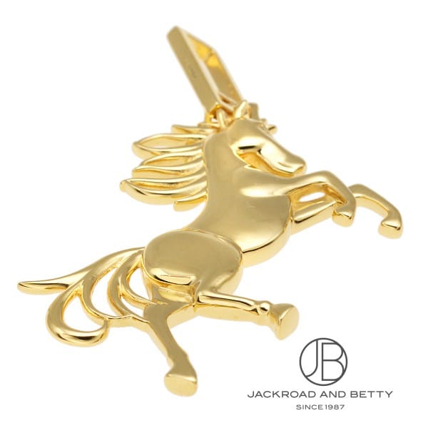 K18 馬モチーフ ダイヤ ペンダントトップ[] K18 Horse Motif Diamond