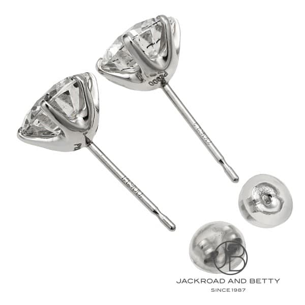 専用 K14WG ダイヤモンド スタッドピアス 4ct G SI-1 ダイヤモンド スタッド ピアス[] Diamonds Stud Earring