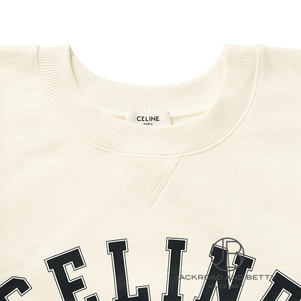 CELINE オーバーサイズ スウェットシャツ／コットンフリース XS