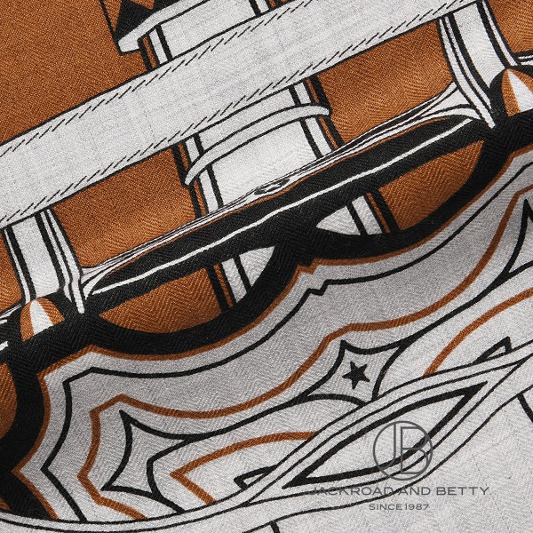 カレ140 カレジェアン 四輪馬車の車輪・バンダナ キャラメル[H244170S