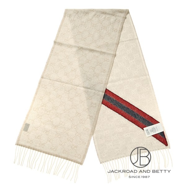 GGロゴ マフラー[570603-3g200-9568] GG Logo Muffler | グッチ 新品