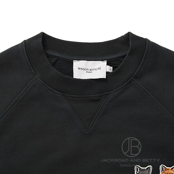 ダブルフォックスヘッド パッチ クラシック スウェットシャツ S