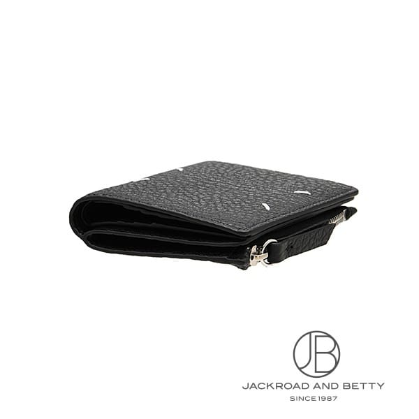 4ステッチ フリップフラップ ウォレット ブラック 黒