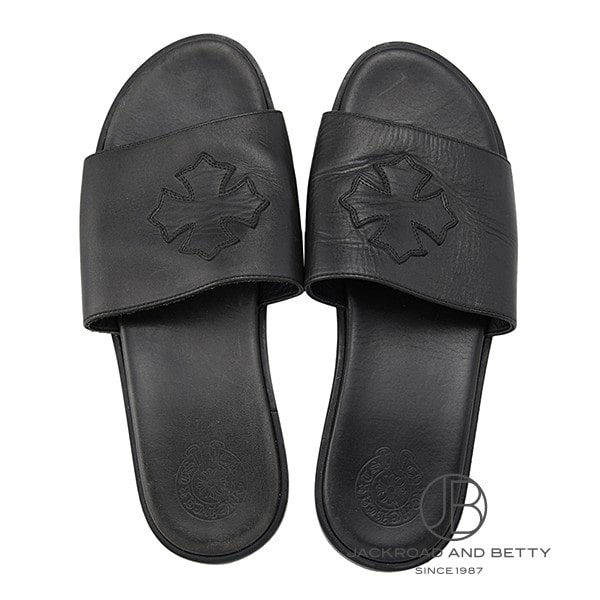 未使用品CHROME HEARTS サンダル 43（27cmクロムハーツ レザー 未使用品】CHROME HEARTS サンダル サイズ43（27cm相当）クロムハーツ