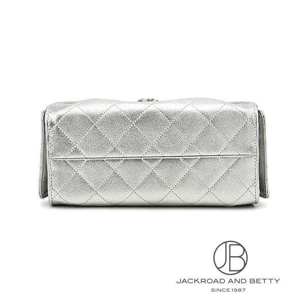 シャネル CHANEL 25 ミニ ハンドバッグ シルバー AS5631 B22716 U5341