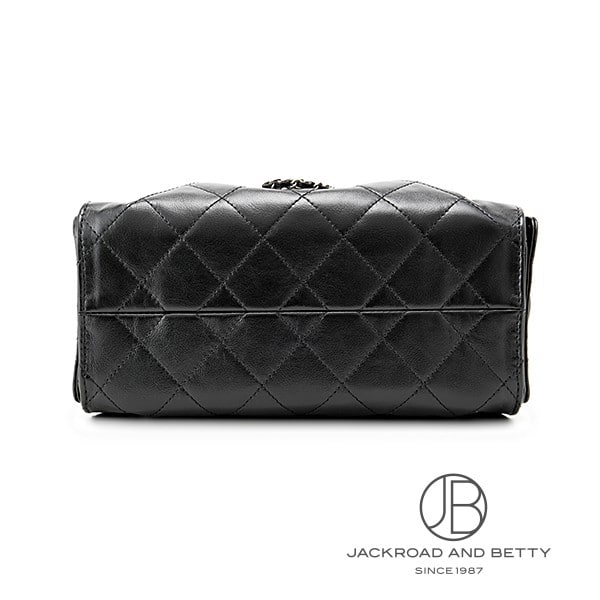 お値下げ中❣️CHANEL 25 ノベルティ ハンドバッグ ブラック シャネル CHANEL 25 ミニ ハンドバッグ ブラック 黒 AS5631 B22713