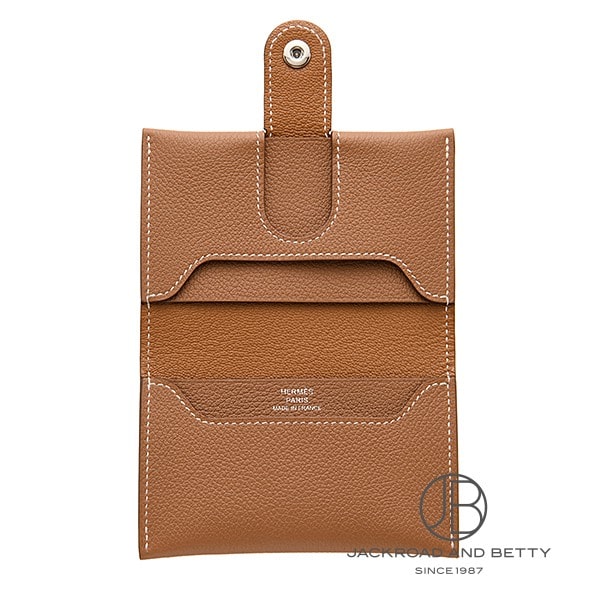 HERMES R.M.S カードホルダー レザー 名刺入れ gold ブラウン R.M.S カードケース ゴールド ブラウン[] R.M.S Card Case Gold