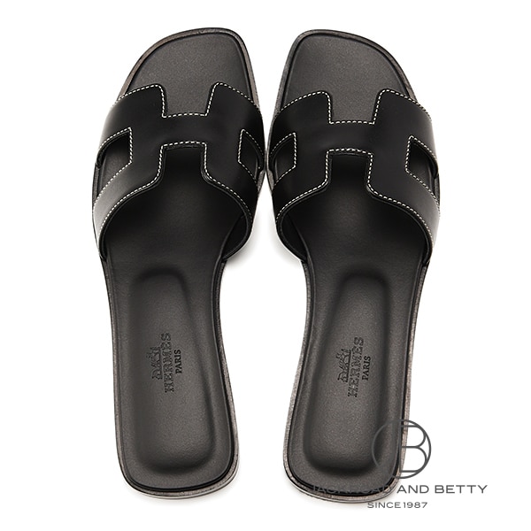 サンダル オラン ノワール ブラック 黒 37.5[H021056Z] Sandals