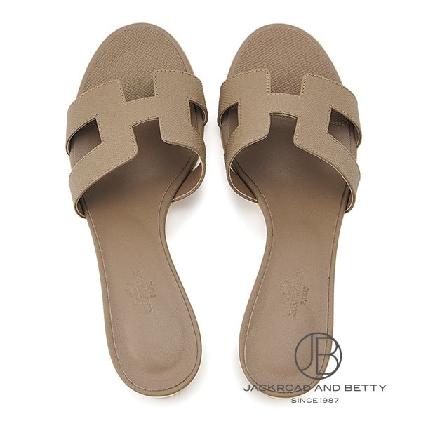 HERMES オアジス　エトゥープ　38 サンダル オアジス エトゥープ ベージュ 38[H151215Z] Sandals