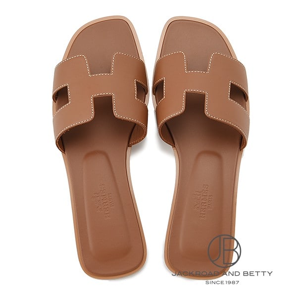 サンダル オラン ゴールド 茶 35.5[H021056Z] Sandals Oran Gold