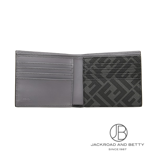 FFスクエア 二つ折り財布[7M0356AFF2F07AL] FF Squared Bi-Fold Wallet