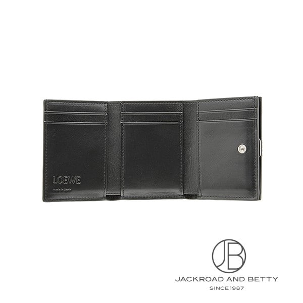 【直営店買付】ロエベ☆トライフォールドウォレット☆C821TR2X08 国内即発 LOEWE アナグラム トライフォールド ウォレット (LOEWE