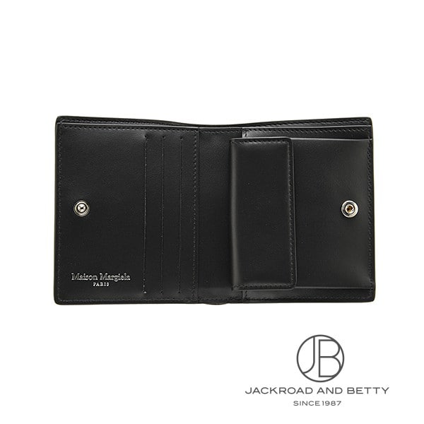 メゾン マルジェラ 4ステッチ 二つ折り ウォレット ブラック