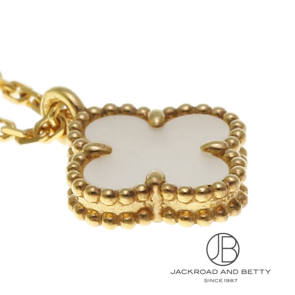 Van Cleef & Arpels スウィート アルハンブラ ネックレス YG Van Cleef&Arpelsスウィートアルハンブラダイヤモンドペンダント
