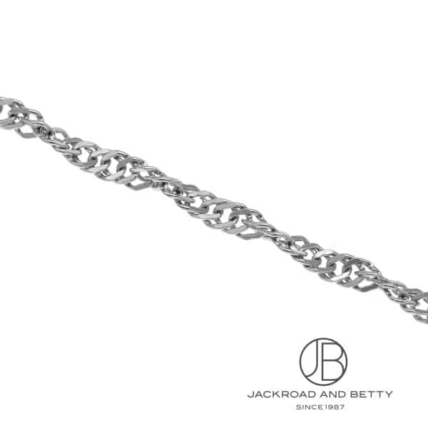 PT850 2面 ダブル スクリュー 9.1g 43cm ネックレス プラチナ