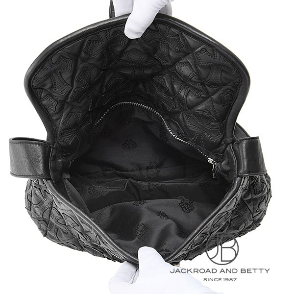 クロムハーツ セメタリー クロスパッチ キルテッド レザー ショルダー