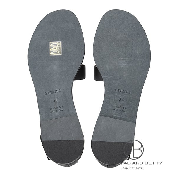 サンダル サントリーニ ノワール ブラック 38[H182139Z] Sandals