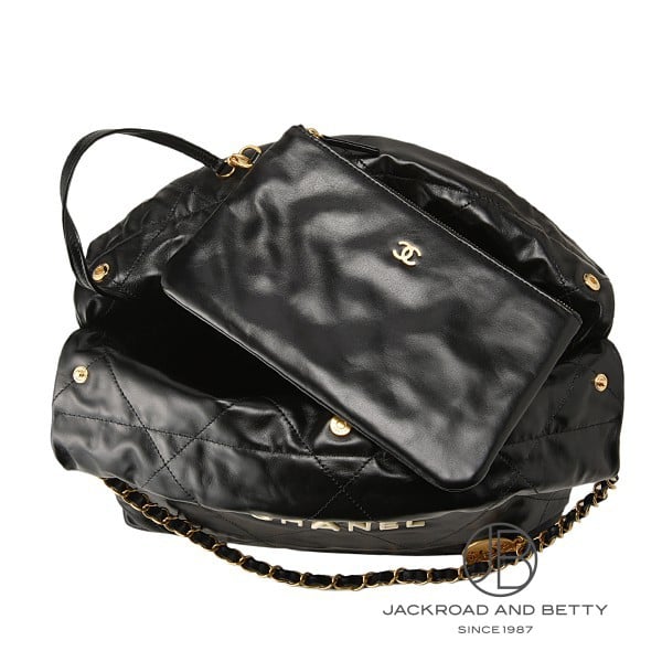 CHANEL 22 スモール ハンドバッグ ブラック 黒[AS3260 B09859