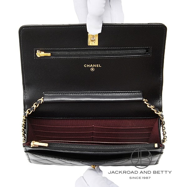 チェーンウォレット 長財布 ブラック 黒[AP4241 Y01295 C3906