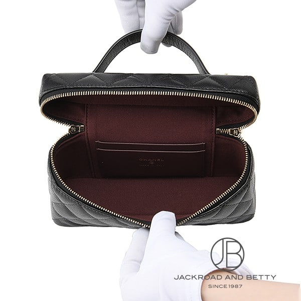 マトラッセ スモールヴァニティ ケース ブラック 黒[AP4385 マトラッセ スモールヴァニティ ケース ブラック 黒[AP4385