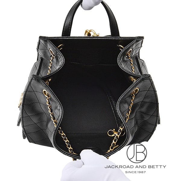 【専用】シャネル　バックパック　ブラック Chanel 25 ラージ バックパック、グレインド カーフスキン、ブラック