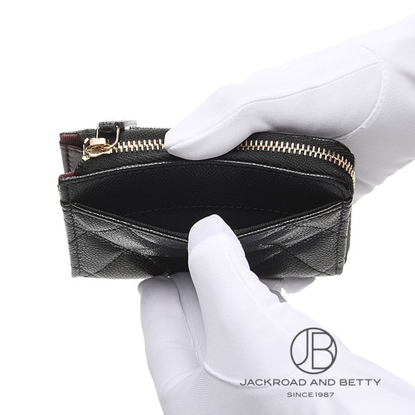 ジップ カードケース ブラック 黒[AP4893 B10583 C3906] Card Case