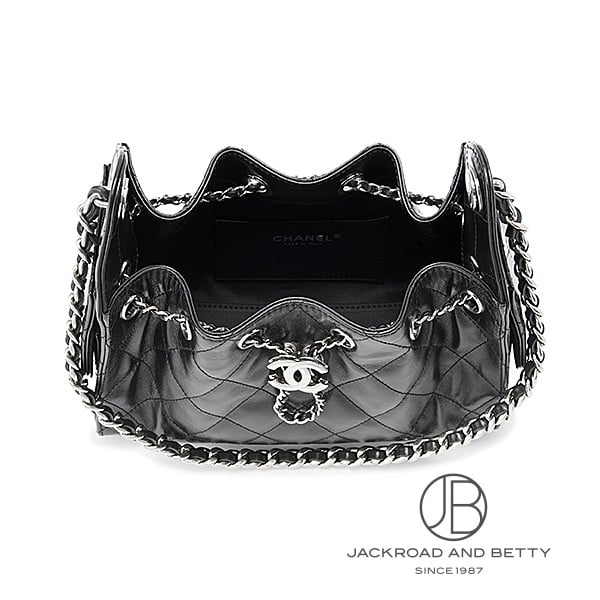 お値下げ中❣️CHANEL 25 ノベルティ ハンドバッグ ブラック シャネル CHANEL 25 ミニ ハンドバッグ ブラック 黒 AS5631 B22713