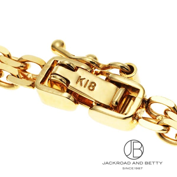 K18 2連ビスマルク チェーン ブレスレット 4.8g 18cm[] K18