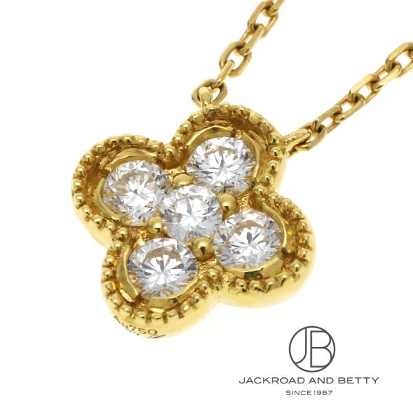 フラワーモチーフ ダイヤモンド ネックレス[LJN10067Y-YG] Flower
