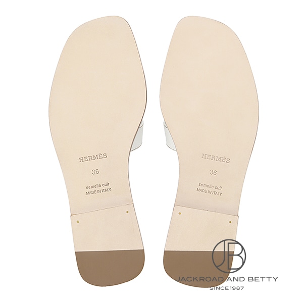 エルメス オラン サンダル ホワイト 白 サンダル オラン ブラン ホワイト 白 36[H021056Z] Sandals Oran