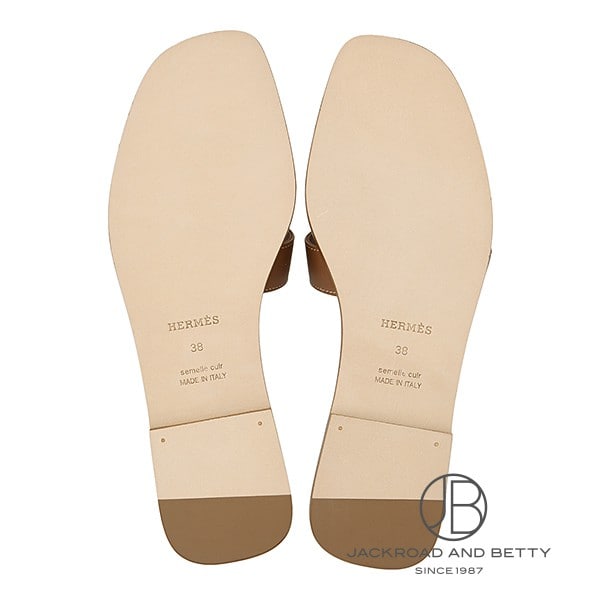 サンダル オラン ゴールド 茶 38[H021056Z] Sandals Oran Gold Brown