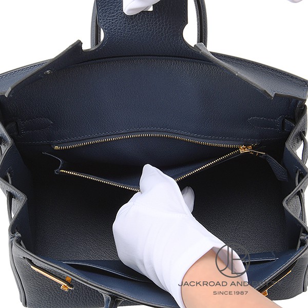 バーキン25 ブルーアビス ネイビー 紺[H041344CKH0] Birkin25 Bleu