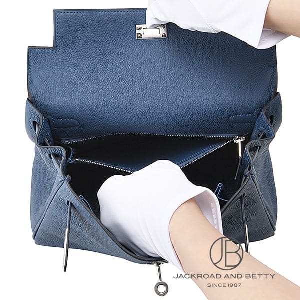 ケリー25 内縫い ブルータイ ネイビー[] Kelly25 Blue Tie | エルメス