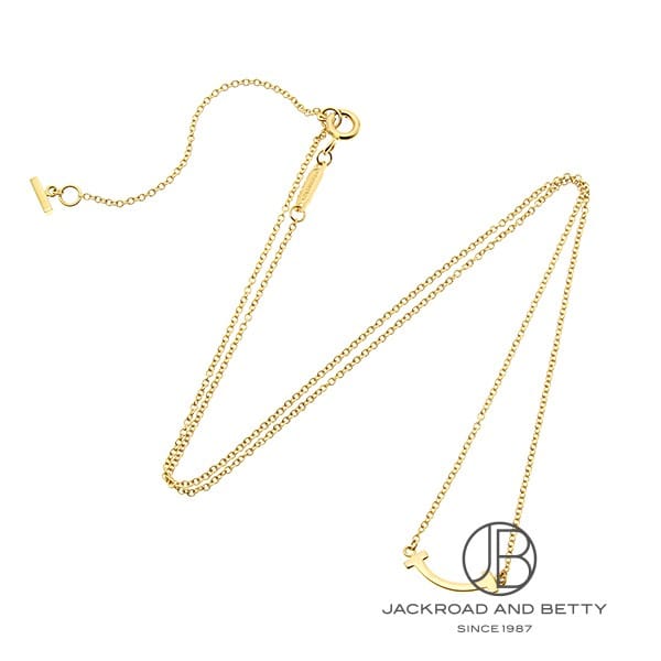 [VINTAGE] Tiffany＆Co Tスマイル ミニ ネックレス ★ABランク Tiffany T Smile Pendant in Yellow Gold, Mini | Tiffany & Co. US