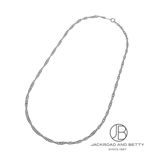 ⭐️本日価格！Pt850 ♡ プラチナスクリューネックレス 造幣局刻印あり PT850 2面 ダブル スクリュー 9.1g 43cm ネックレス プラチナ