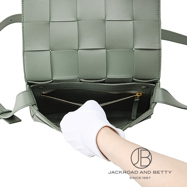 カセット ショルダーバック アロエ グリーン 緑[578004 VMAY1 3198