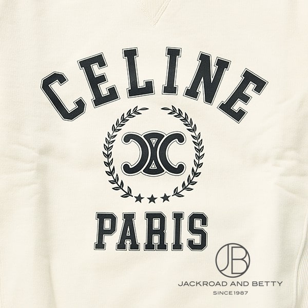 CELINE セリーヌ スウェット コットンフリース ロゴ 24SS XS CELINE セリーヌ スウェット コットンフリース ロゴ 24SS XS