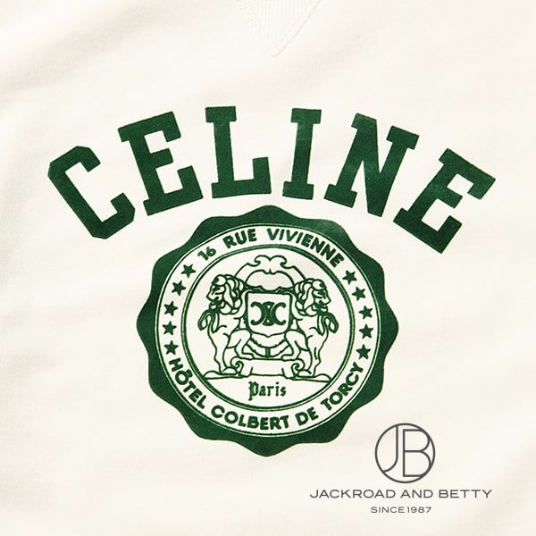 CELINE BLASON ルーズ スウェットシャツ／コットンフリース L