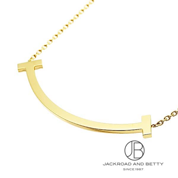 Tスマイルペンダント ネックレス（ミディアム） YG[74957145] T Smile