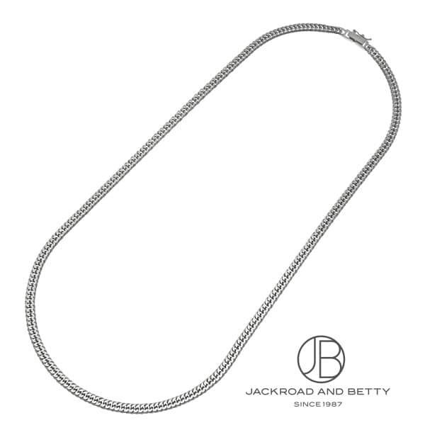 PT850 6面 ダブル 30.5g 50cm ネックレス プラチナ 造幣局刻印