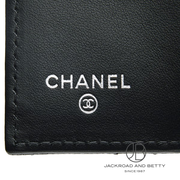 シャネル AP3725 財布 新品 CHANEL ミニ財布 黒 シルバー金具 BIG CCマーク AP3725 (CHANEL
