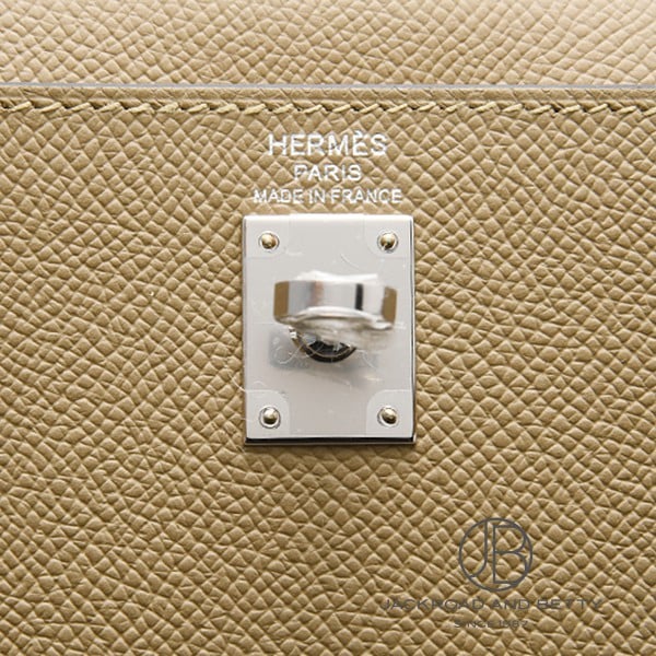 ケリー25 外縫い プシエール ベージュ[] Kelly 25 Outer Stitch