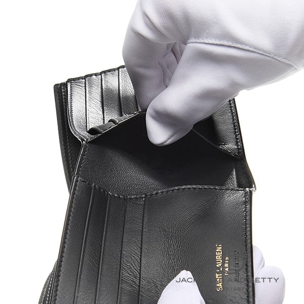 【新品！】SAINT LAURENTタイニーカサンドライーストウェストウォレット タイニーカサンドラ イースト／ウェスト ウォレット[607727DZEDW1000