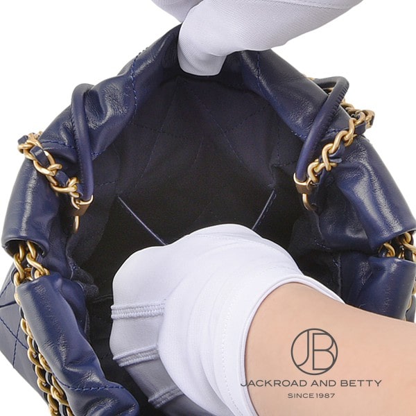 未使用 展示品 シャネル CHANEL 22 ミニ 2way チェーン ハンド ショルダー バッグ レザー ブラック AS3980 CHANEL 22 VLP 90199590